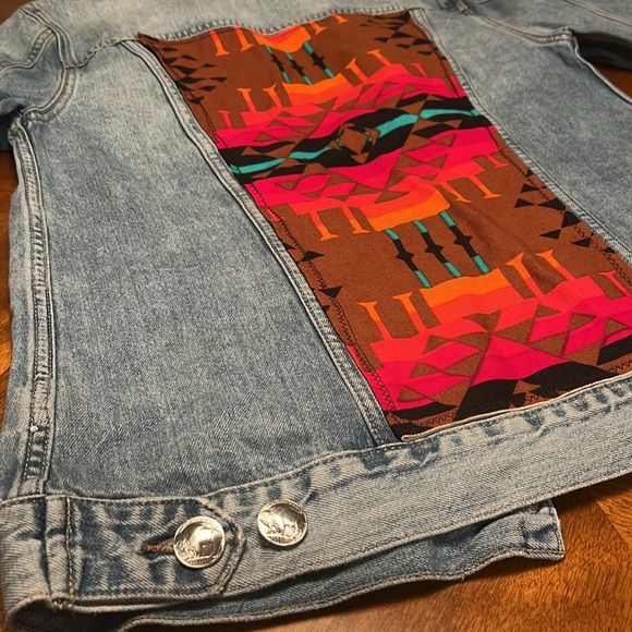 Lucky Brand Jean Jacket Buffalo 🦬 Buttons - Picture 12 of 12